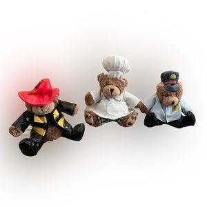 Vintage Teddies by Ganz Hardworking Teddy Bear Trio 3”